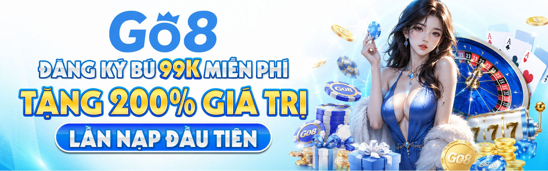Hình ảnh thương hiệu GO8 và cổng giải trí online